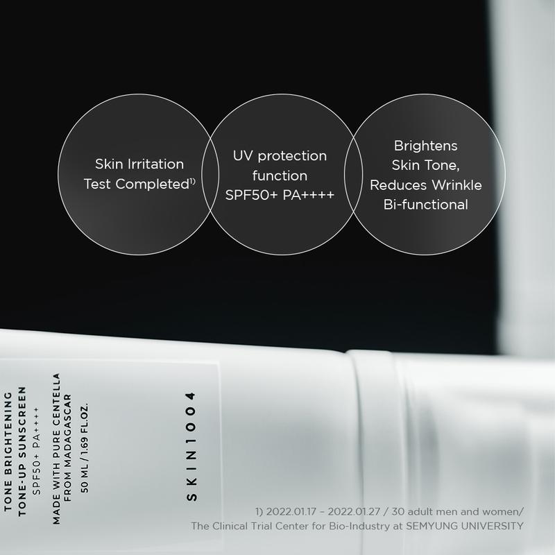 SKIN1004 Madagascar Centella Tone Brightening Tone-Up Sunscreen SPF50 PA++++ Mencerahkan Facial Matahari Proteksi - 3