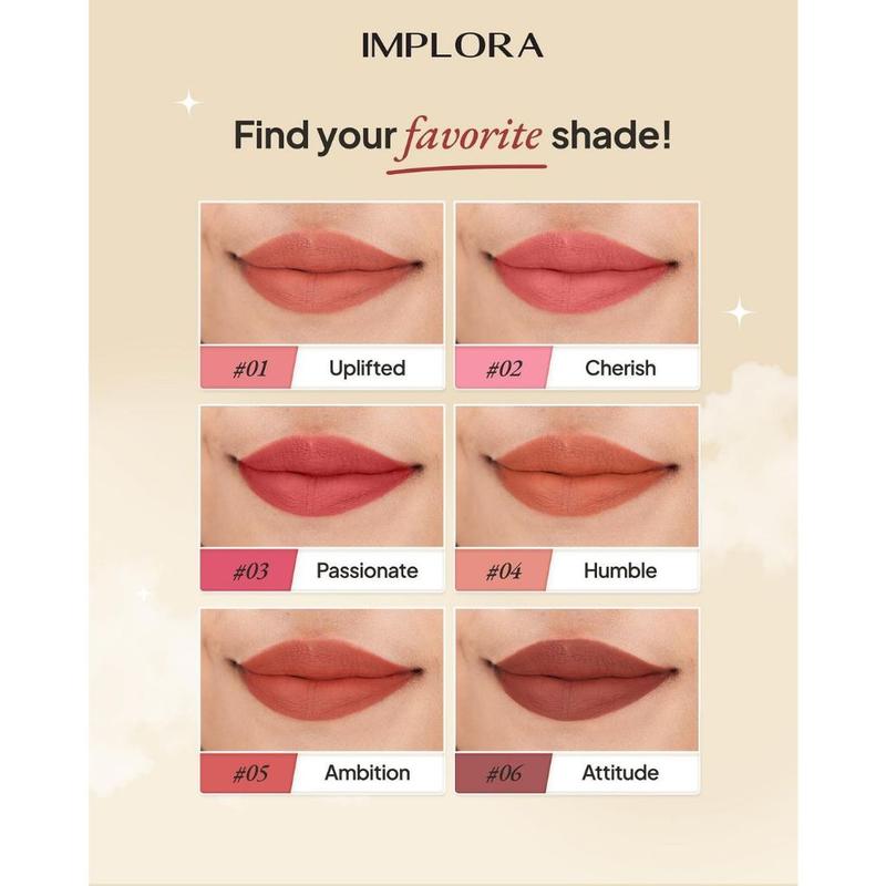 [Buy 3 get 1] Implora Day to Day Lite Matte Lip Cream Free Lipstick 2211 - 1