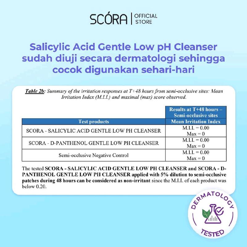 [Pre - Order] SCORA Saliclylic Acid Gentle Low pH Cleanser Sabun Cuci Muka Oily Acne Prone Skin Friendly - 5