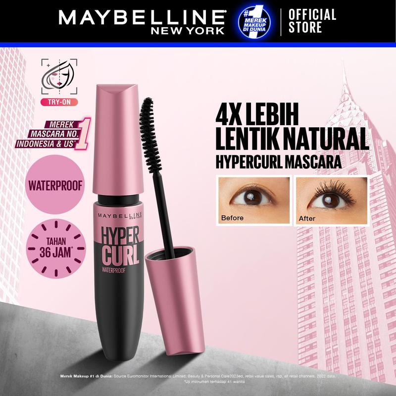 MAYBELLINE Volume Express Hypercurl Waterproof Mascara 9.2 ml - 1