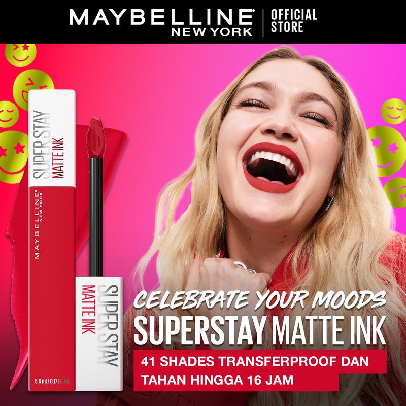 MAYBELLINE Superstay Matte Ink Liquid Long Lasting Waterproof Matte Lipstick Lipcream Make Up Transferproof Tahan 16 Jam - 2