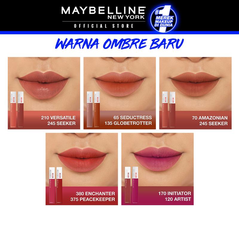 MAYBELLINE Paket Hemat Superstay Matte Ink 2 pcs Ombre Set Lipstick - Long Lasting - 3