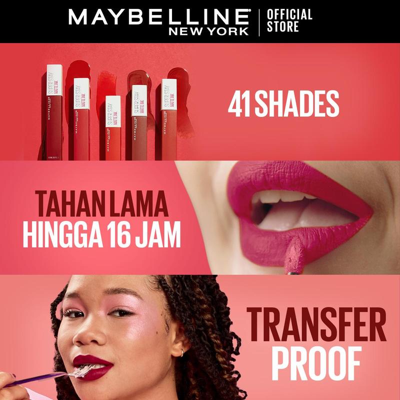 MAYBELLINE Paket Hemat Superstay Matte Ink 2 pcs Ombre Set Lipstick - Long Lasting - 5