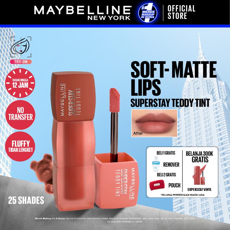 [NEW SHADES] MAYBELLINE Superstay Teddy Tint 5 mL